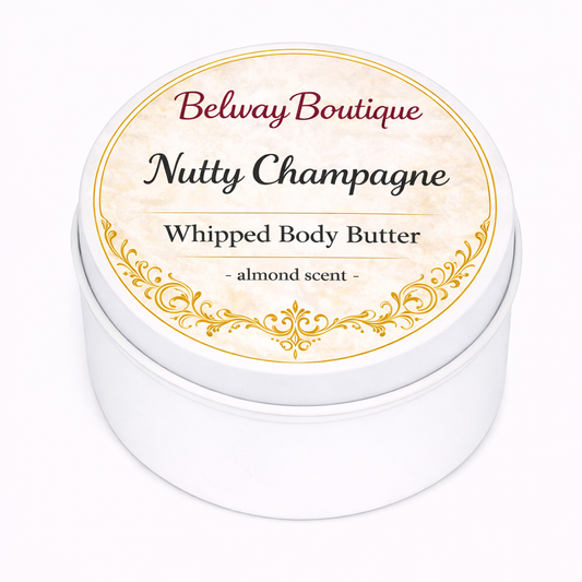 Body Butter - NUTTY CHAMPAGNE - Almond Scented - 2 oz