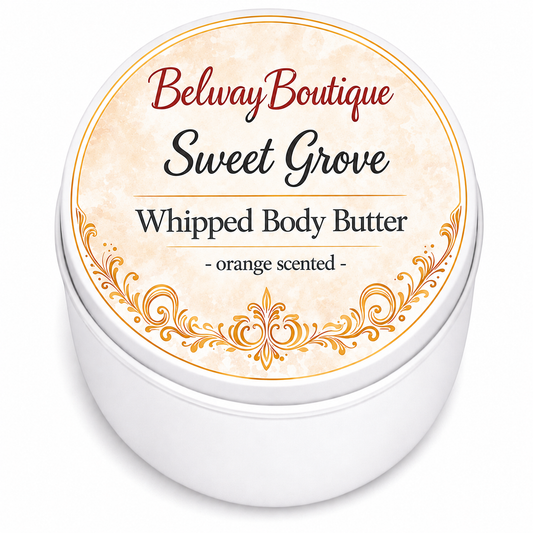 Body Butter - SWEET GROVE - Orange Scented - 2 oz